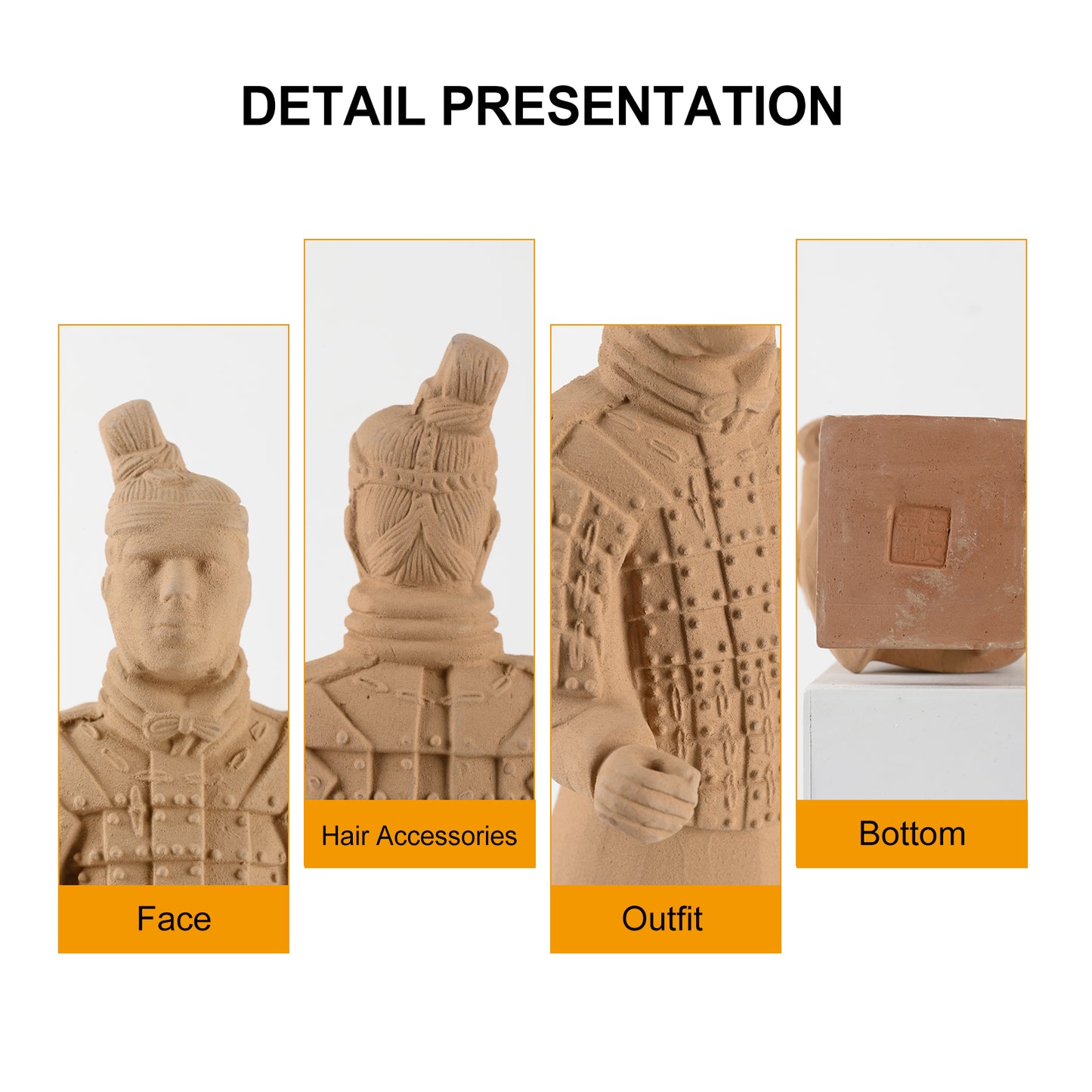 Customized Terracotta Warriors Soldier Exactly The Same as Youself Handmade High 7.87in