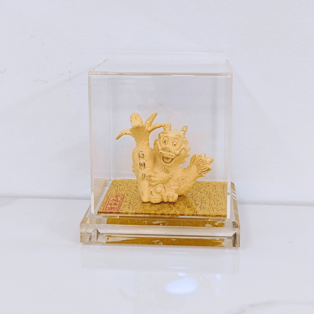 Velvet Gold Chinese Zodiac Dargon - myterracottawarriors