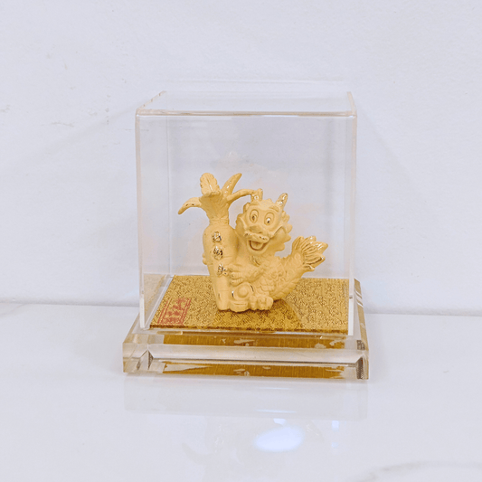 Velvet Gold Chinese Zodiac Dargon - myterracottawarriors