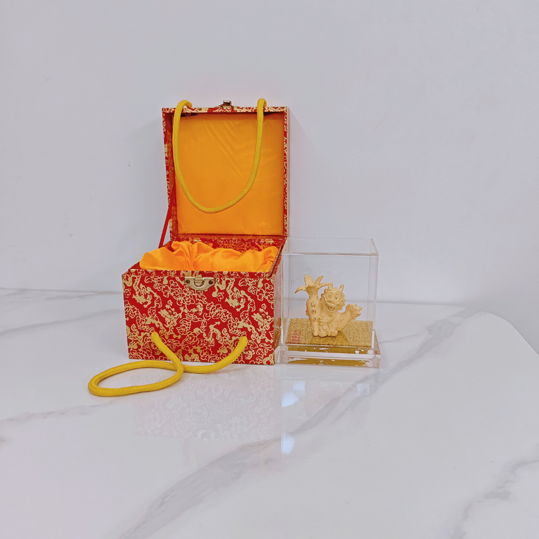 Velvet Gold Chinese Zodiac Dargon - myterracottawarriors