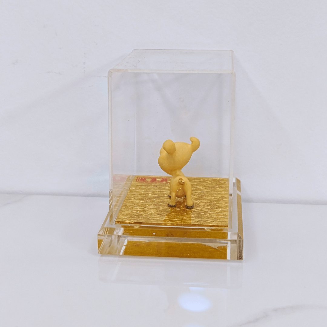 Velvet Gold Chinese Zodiac Dog - myterracottawarriors