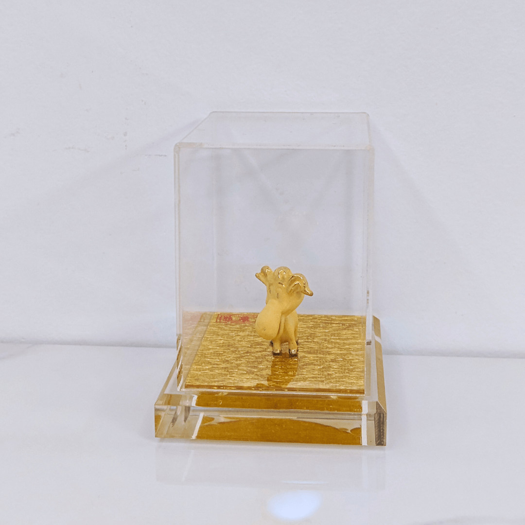 Velvet Gold Chinese Zodiac Goat - myterracottawarriors