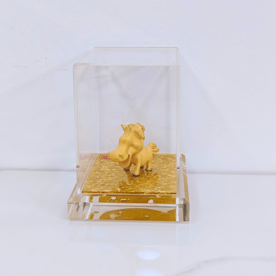 Velvet Gold Chinese Zodiac Horse - myterracottawarriors