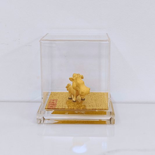 Velvet Gold Chinese Zodiac Horse - myterracottawarriors