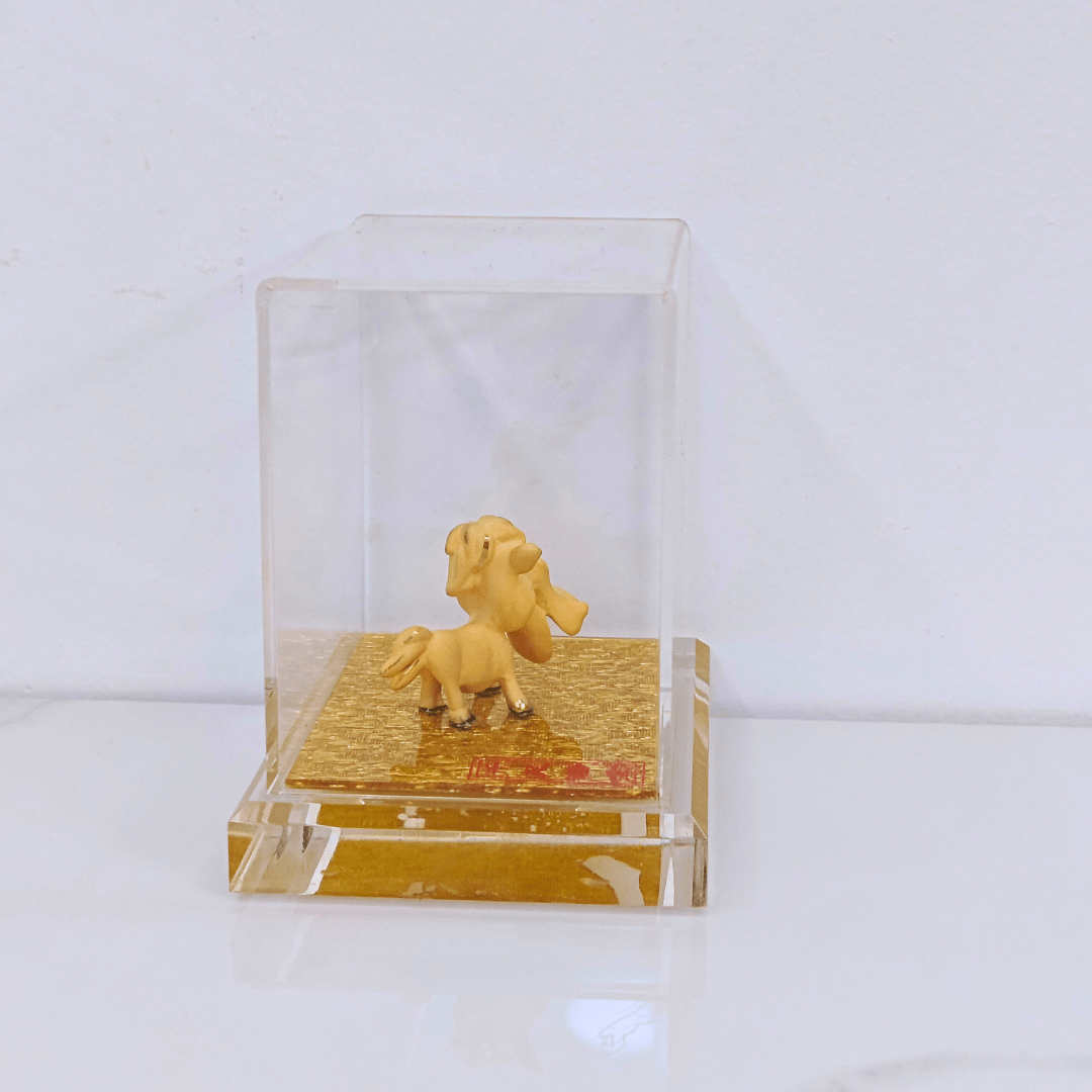 Velvet Gold Chinese Zodiac Horse - myterracottawarriors