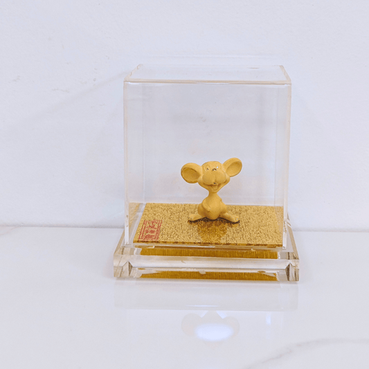 Velvet Gold Chinese Zodiac Rat - myterracottawarriors